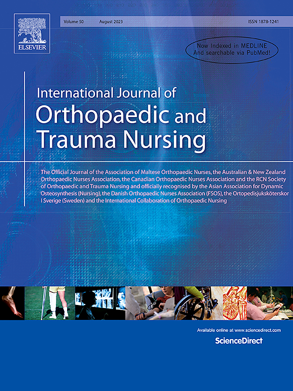 Go to journal home page - International Journal of Orthopaedic and Trauma Nursing
